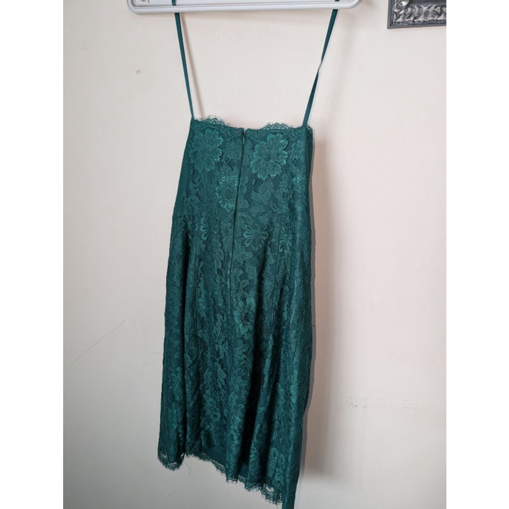 Weddington Way Evergreen Strapless Lace Dress Size 4 - Picture 5 of 8